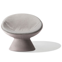 Fauteuil relax d'extérieur avec coussin - FADE - Plust_creta_V7_coussin_beige