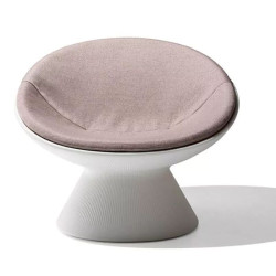 Salon de jardin lumineux avec coussin - FADE - Plust sable rose