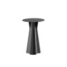 Table Haute - FROZEN - PLUST - Plateau rond HPL noir