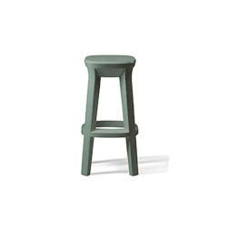 Tabouret de bar carré vert