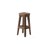 Tabouret de bar carré rouille sable