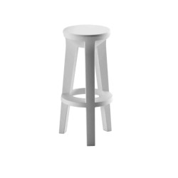Tabouret de bar frozen plust  blanc