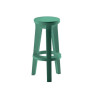 Tabouret haut design frozen plust vert