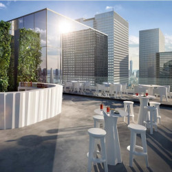 Tabouret haut design frozen plust roof top