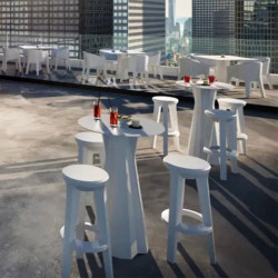 Ensemble table haute et tabouret - FROZEN - PLUST