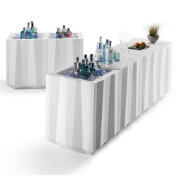 Comptoir traiteur avec bac à glace - FROZEN - plust