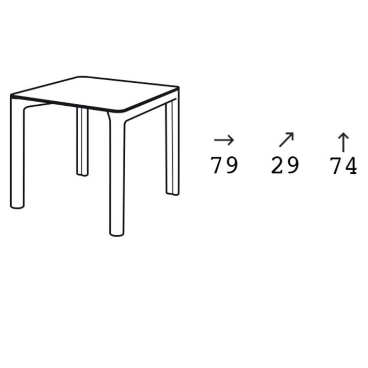 Table à manger - CHLOÉ - plust dimensions
