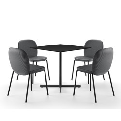 Table bistrot avec plateau rond ou carré - FADE - plust
