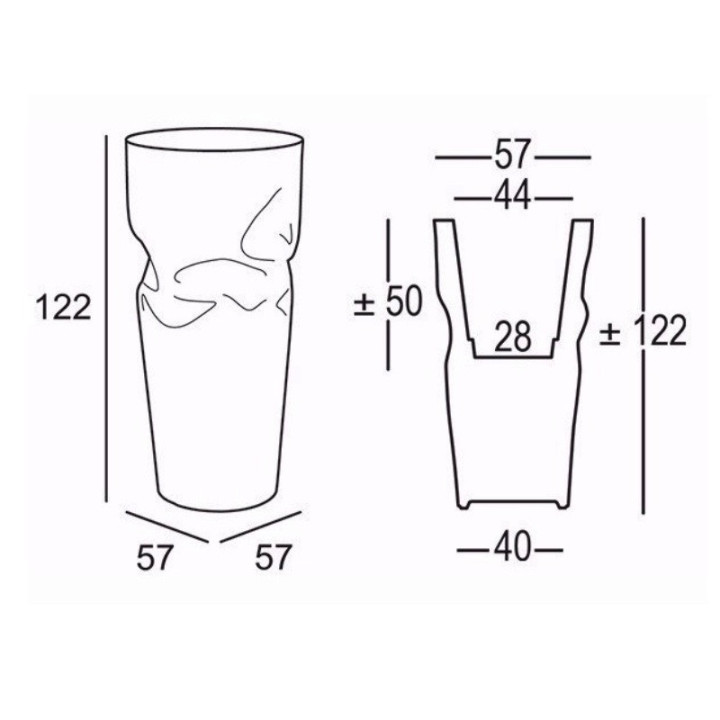 Vase d'intérieur et d'extérieur - SAVING - plust dimensions