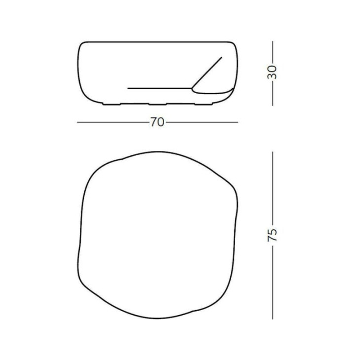Table basse D80 - REBORN - slide - Dimensions