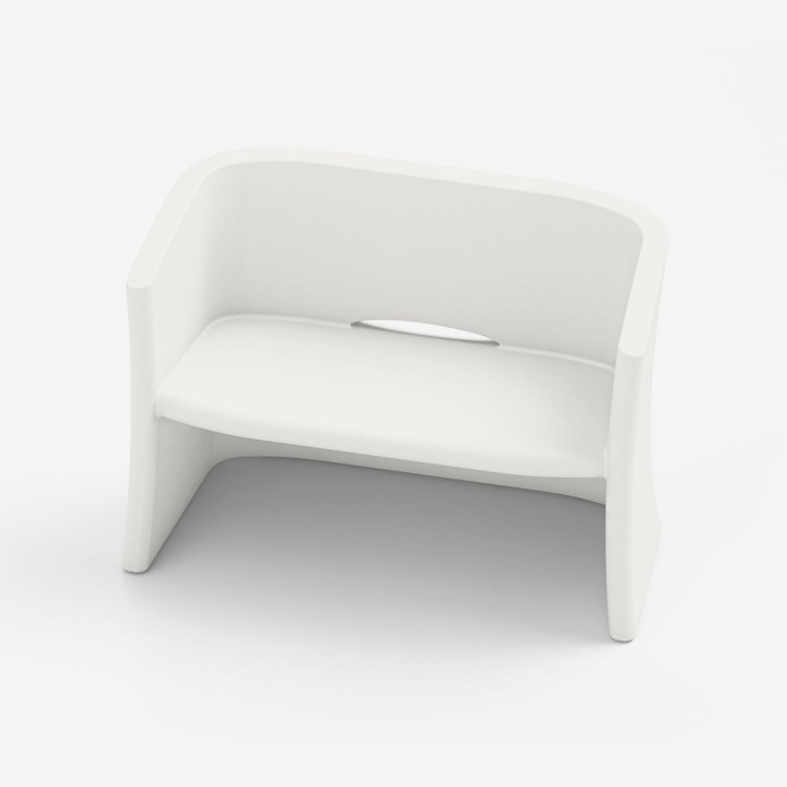 Canapé de jardin - BREEZE - LYXO Blanc perle