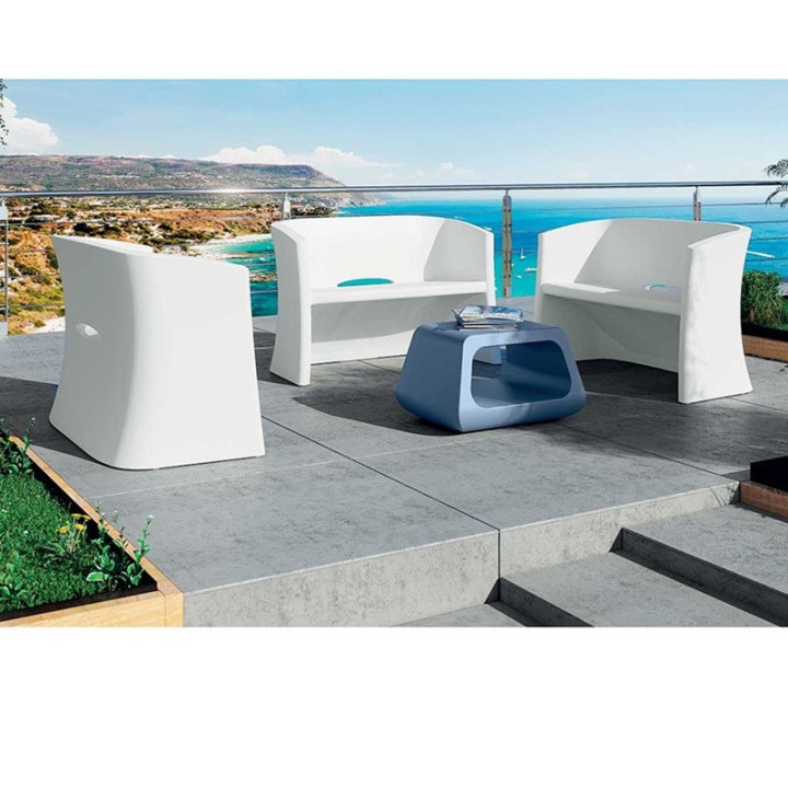 Fauteuil de jardin BREEZE_Lyxo en salon de jardin