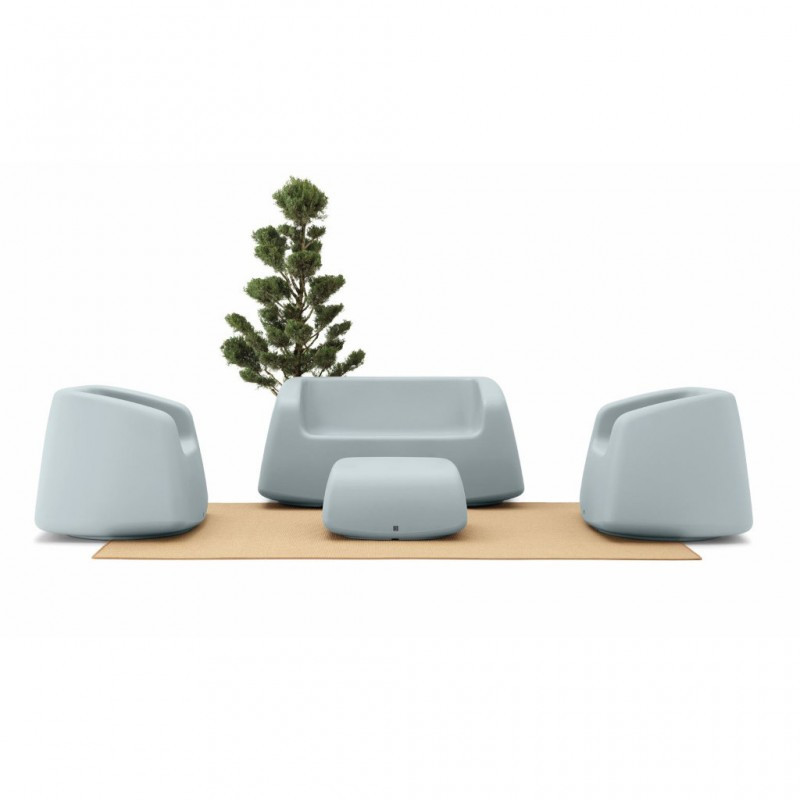 Ensemble canapé et 2 fauteuils pour intérieur ou extérieur - SUGAR - LYXO