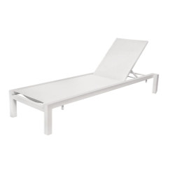 Transat inclinable 5 positions sur roulettes - UNA - TRESI