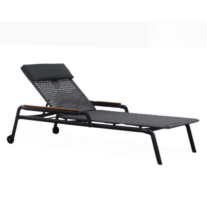 Transat de Piscine Aluminium & Bois - KAKAO - TRESI