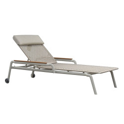Transat de Piscine Aluminium & Bois - KAKAO - TRESI