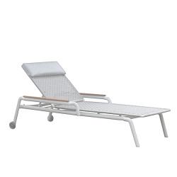 Transat de Piscine Aluminium & Bois - KAKAO - TRESI