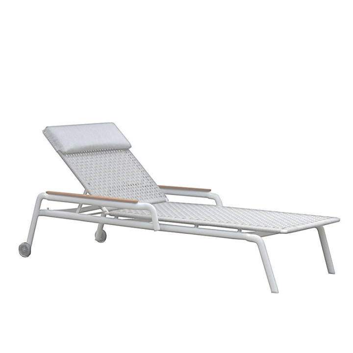Transat de Piscine Aluminium & Bois - KAKAO - TRESI