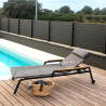 Transat de Piscine Aluminium & Bois - KAKAO - TRESI