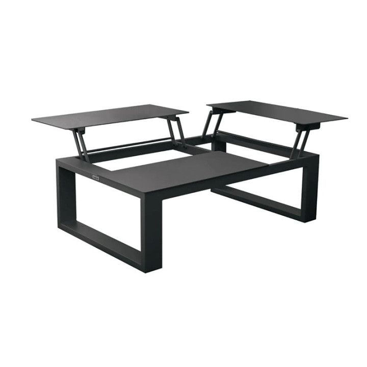 Table basse modulable en aluminium avec 3 plateaux - FERMO - TRESI-CAAS940ST3CC