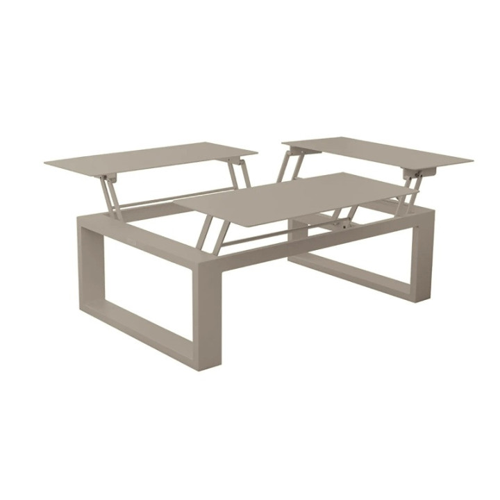Table basse modulable en aluminium avec 3 plateaux - FERMO - TRESI-CAAS940ST3CH
