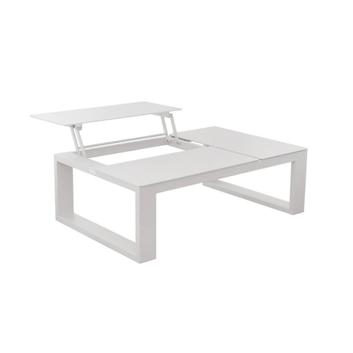 Table basse modulable en aluminium avec 3 plateaux - FERMO - TRESI-CAAS940ST3WH