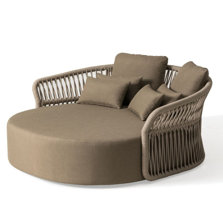 Lit de jardin rond en corde – confort et design extérieur - MITO - TRESI