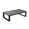 Table basse extérieure en aluminium et verre trempé - BELLUNO - TRESI