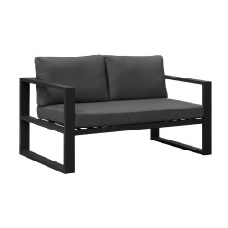 Salon de jardin outdoor élégant en aluminium avec canapé, fauteuils et table basse - BELLUNO - TRESI