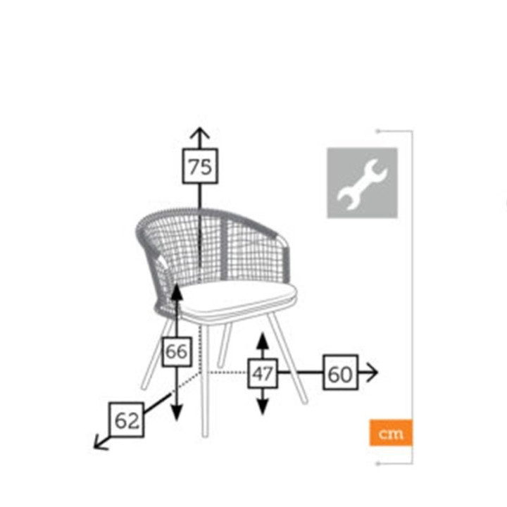 Chaise de jardin - ATHENA - lemobilierdejardin.fr