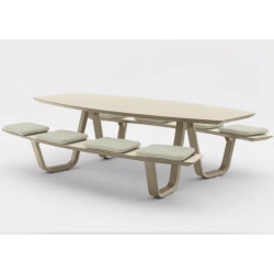 Table de jardin 8 places élégante et convivial d'extérieure - CLASS - TRESI