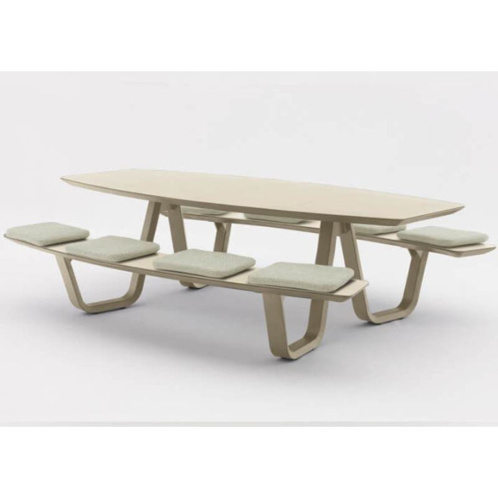 Table de jardin 8 places élégante et convivial d'extérieure - CLASS - TRESI