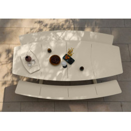 Table de jardin 8 places élégante et convivial d'extérieure - CLASS - TRESI