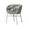Chaise de jardin empilable aluminium et corde - DROP - TRESI