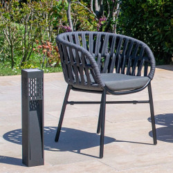 Chaise de jardin empilable aluminium et corde - DROP - TRESI