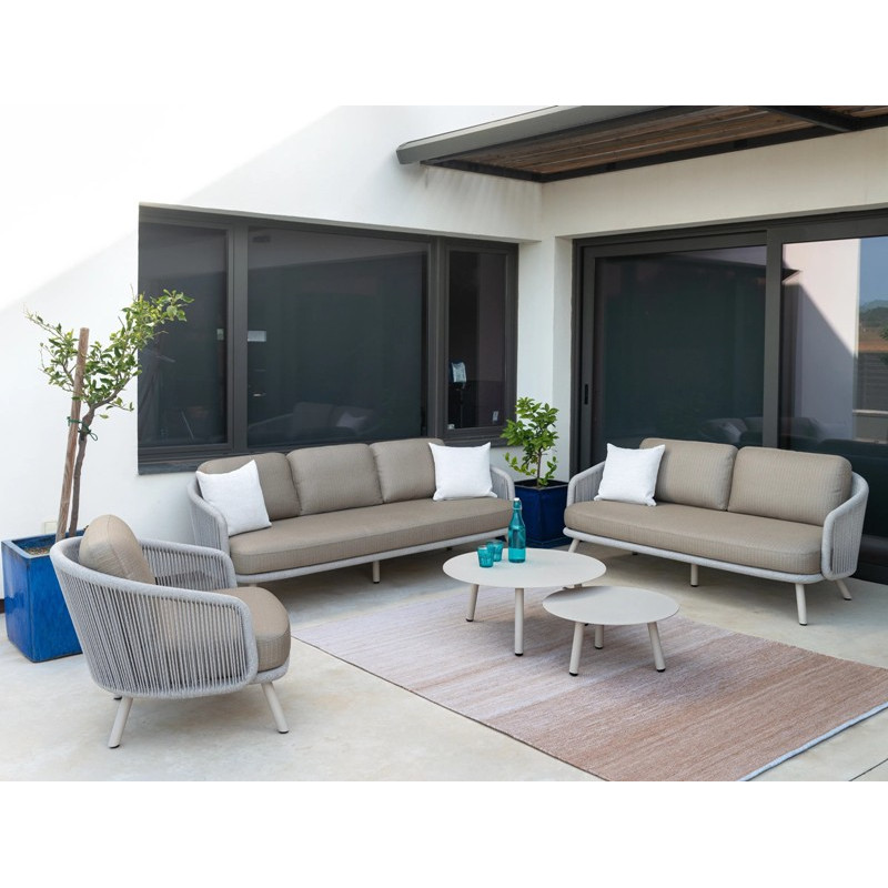 Salon de jardin 5 places avec tables basses - BAHIA - TRESI