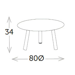 Salon de jardin 5 places avec tables basses - BAHIA - TRESI