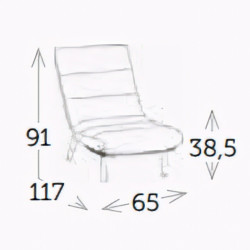 Fauteuil relax avec ou sans repose-pieds confortable et élégant - BOIRA - TRESI