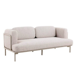 Canapé 2 places confortable et élégant beige - ORION - TRESI