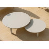 Table basse en aluminium beige polyvalente au style intemporel - ORION - TRESI