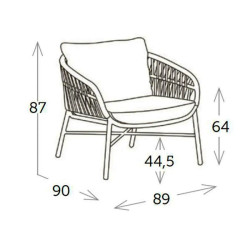 Fauteuil de jardin - DROP - TRESI