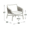 Fauteuil de jardin - DROP - TRESI
