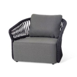 Fauteuil de jardin contemporain en corde - MITO - TRESI