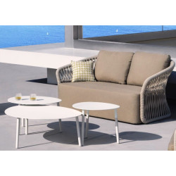 Canapé de jardin contemporain en corde - MITO - TRESI