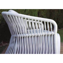 Canapé de jardin contemporain en corde - MITO - TRESI