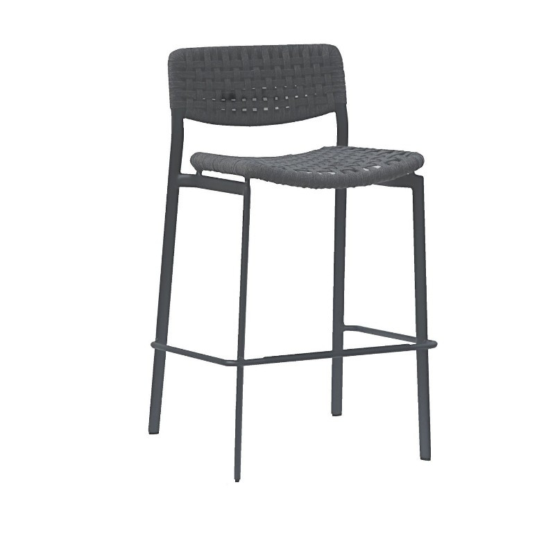 Tabouret de bar extérieur confortable et empilable - KAKAO - TRESI