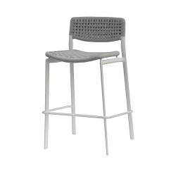 Tabouret de bar extérieur confortable et empilable - KAKAO - TRESI