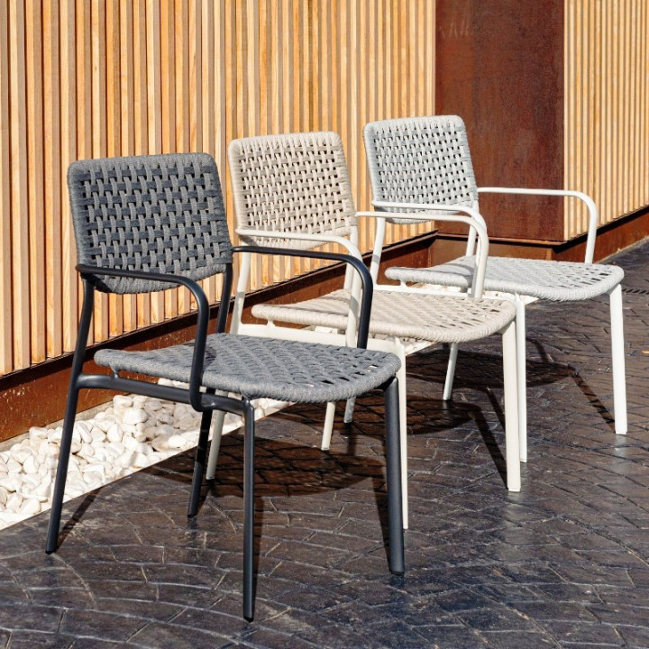 Fauteuil de jardin empilable confortable et gain de place - KAKAO - TRESI