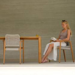 Chaise empilable en teck - ARUNA - TRESI