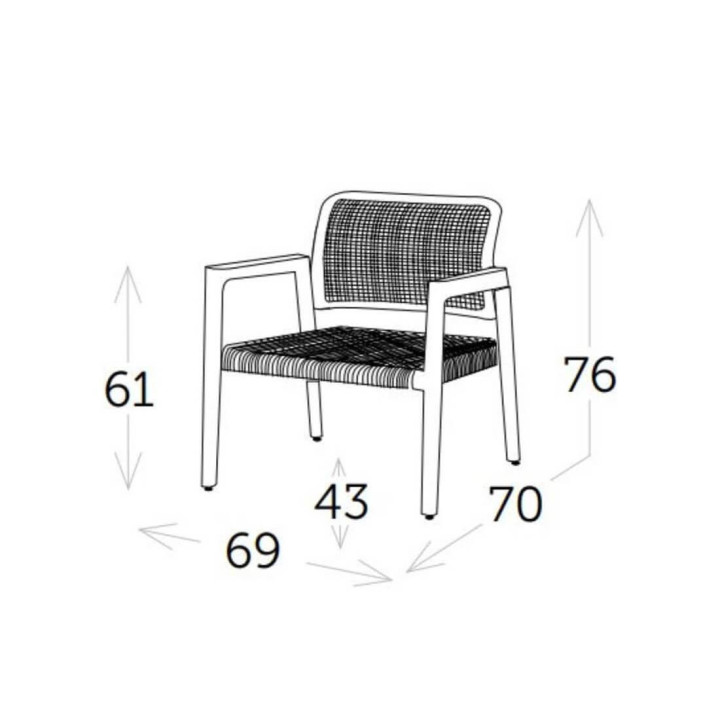 Chaise de jardin relax en teck - ARUNA - TRESI